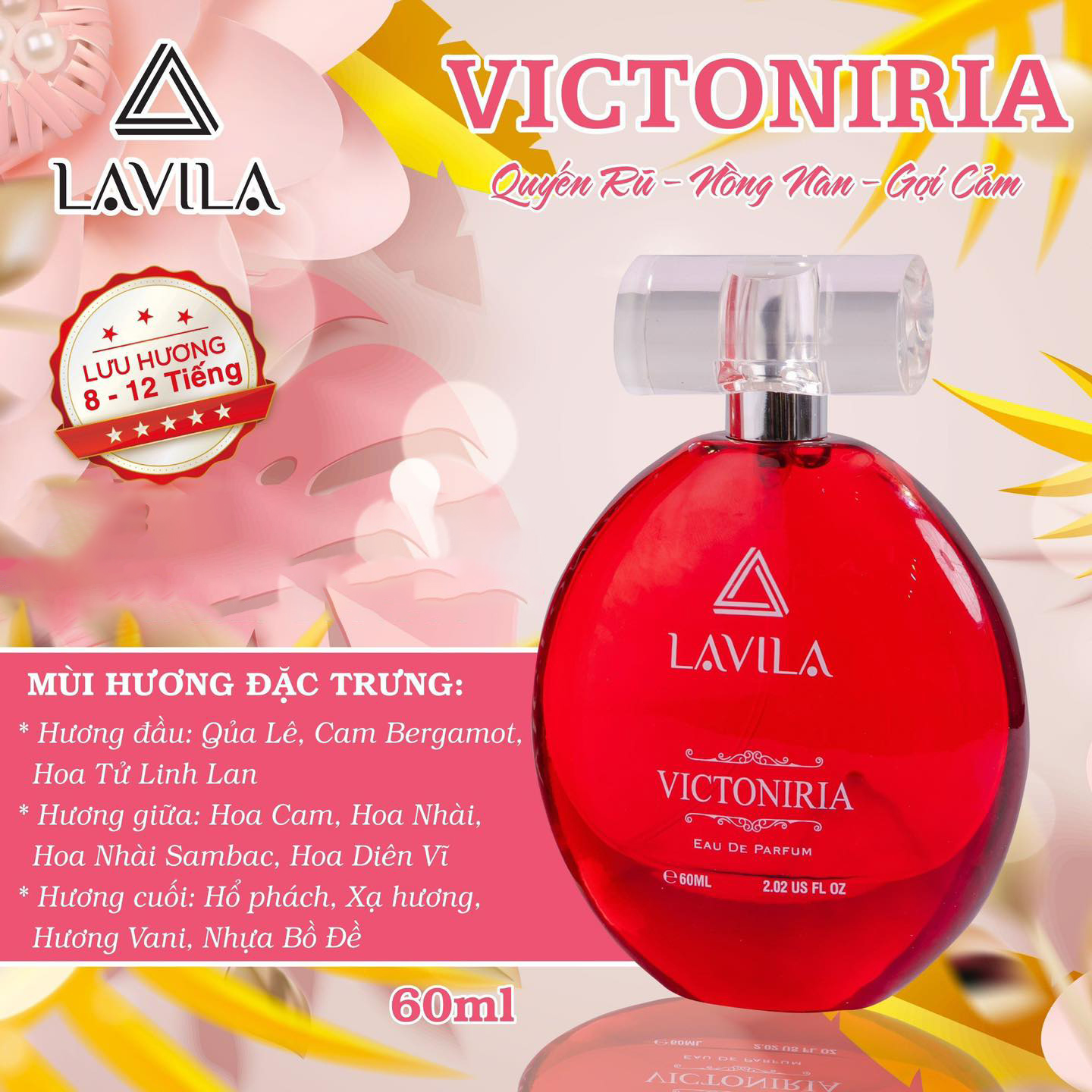 Nước Hoa Nữ Lavila Victory Eau De Parfum 60ml