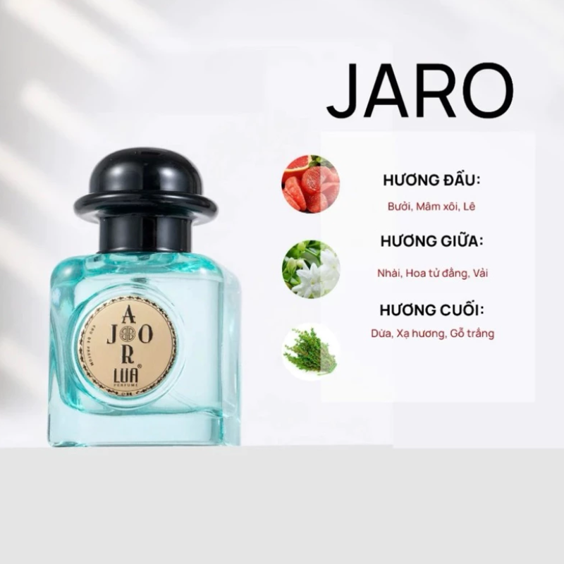 Bảng tầng hương Jaro trên ảnh sản phẩm
