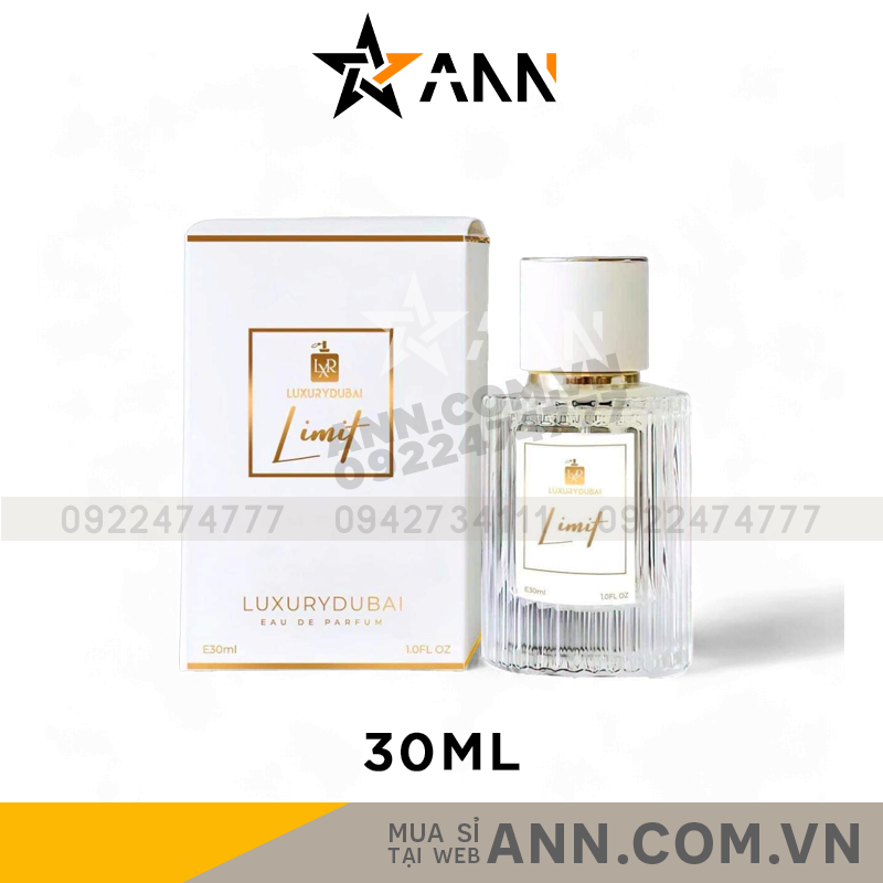 Hộp và chai nước hoa dung tích 30ml