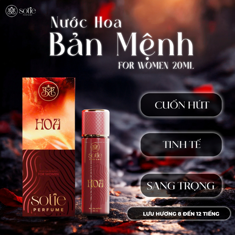 Các tầng hương đầu, giữa và cuối được thể hiện rõ