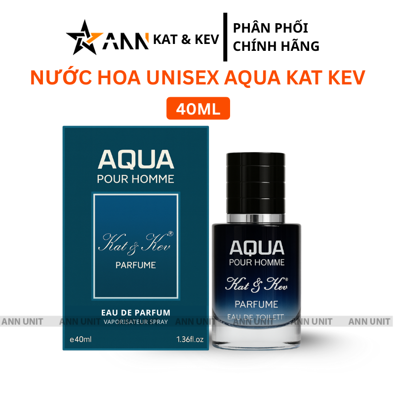 Hình hộp và chai 40ml với tông xanh đặc trưng