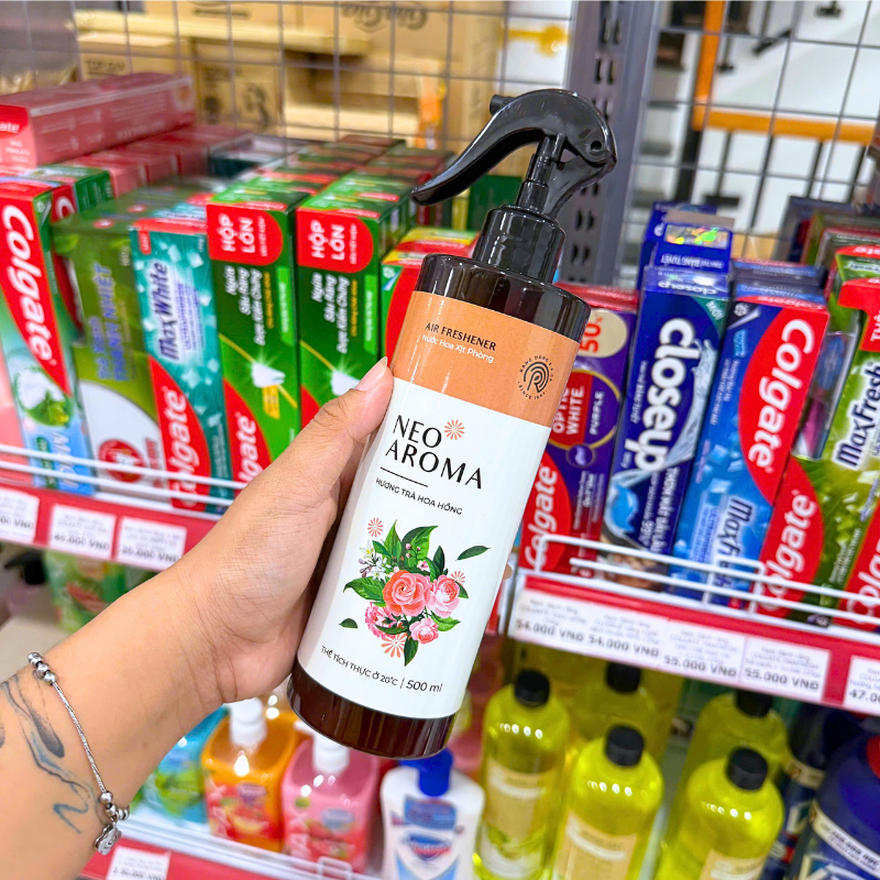 Nước Hoa Xịt Phòng Neo Aroma Hương Trà Hoa Hồng 500ml