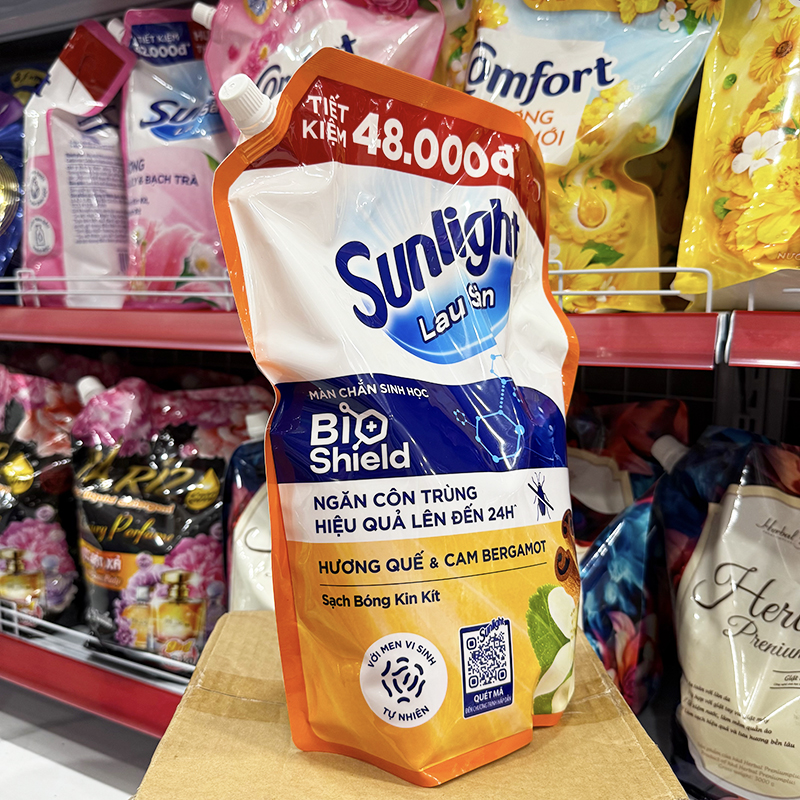 Nước Lau Sàn Sunlight Hương Quế & Cam Bergamot 3,4kg