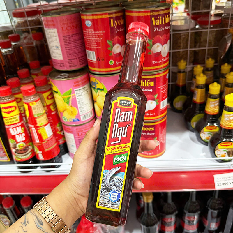 Nước Mắm Cá Cơm Tươi Nam Ngư CHIN-SU 500ml