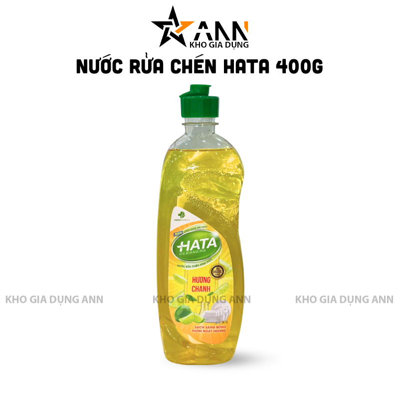 Thiết kế chai nước rửa chén Hata 400g