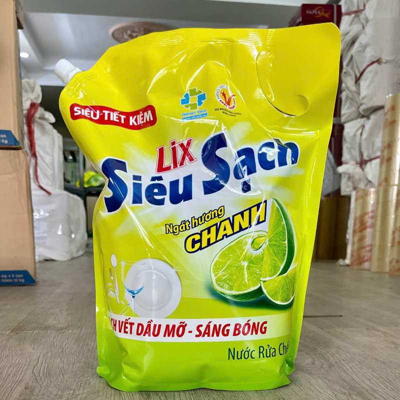 Mặt trước sản phẩm dạng túi tiện cầm và dễ san chiết