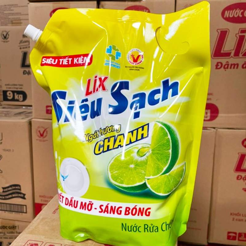 Bao bì túi vòi với nhận diện hương chanh nổi bật