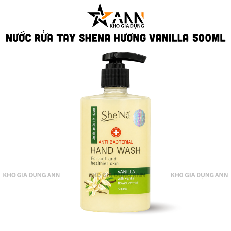 Nước Rửa Tay Diệt Khuẩn SHENA Hương Vanilla 500ml