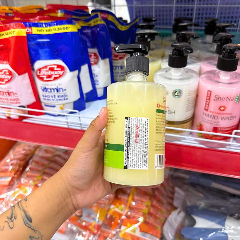 Nước Rửa Tay Diệt Khuẩn SHENA Hương Vanilla 500ml