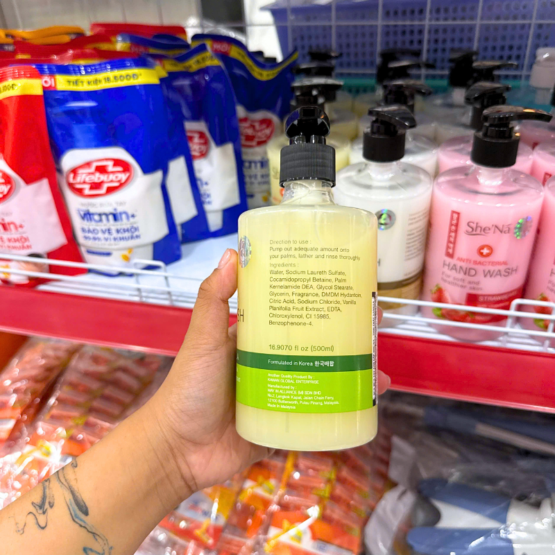 Nước Rửa Tay Diệt Khuẩn SHENA Hương Vanilla 500ml