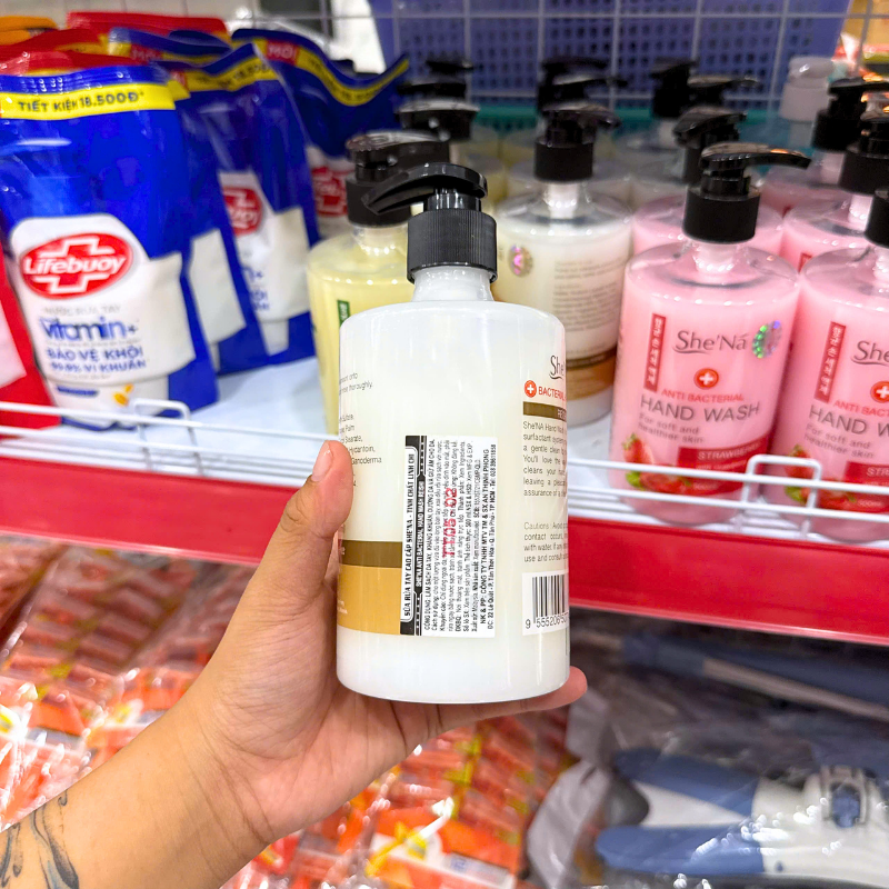 Nước Rửa Tay Diệt Khuẩn SHENA Reishi Tinh Chất Nấm Linh Chi 500ml
