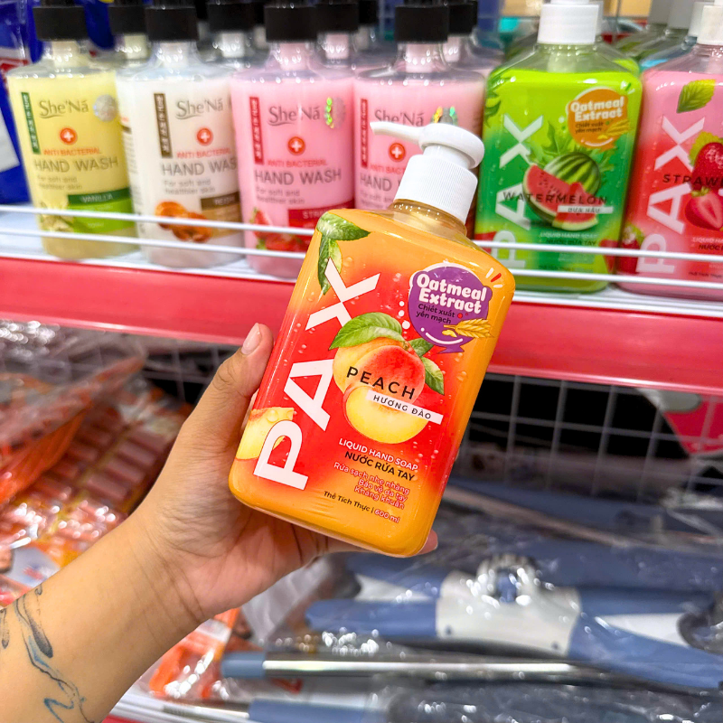 Nước Rửa Tay PAX Hương Đào 600ml
