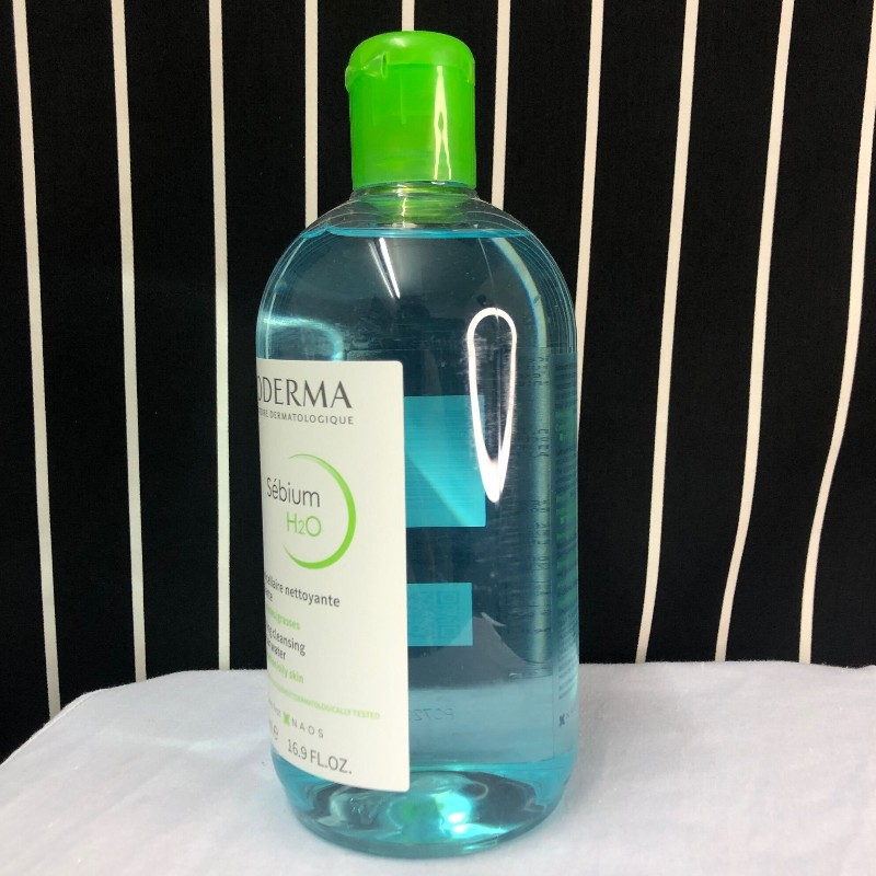 Nước Tẩy Trang Bioderma Sébium H2O Màu Xanh 500ml Cho Da Dầu & Hỗn Hợp - màu xanh lá