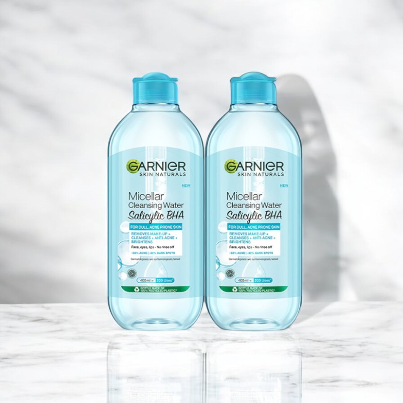 Nước Tẩy Trang Garnier Micellar Cleansing Water Salicylic BHA Cho Da Dầu Mụn 400ml