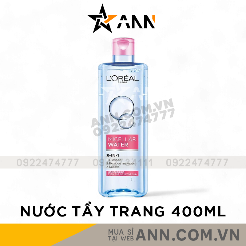 Thiết kế chai màu hồng dung tích 400ml