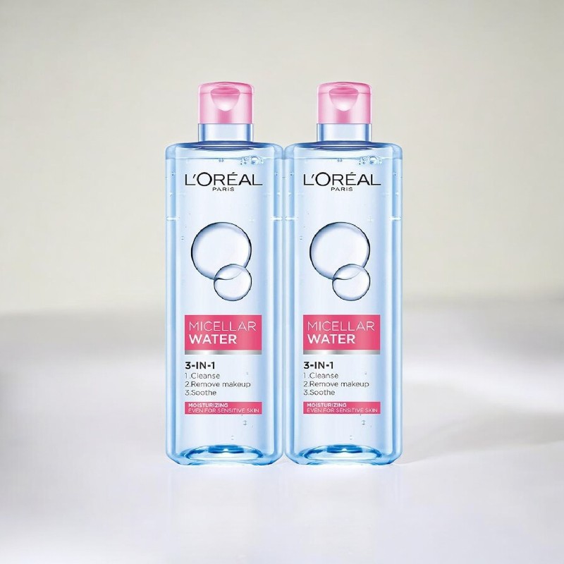 Nước Tẩy Trang L'oreal Paris Micellar Water Moisturizing Màu Hồng 400ml
