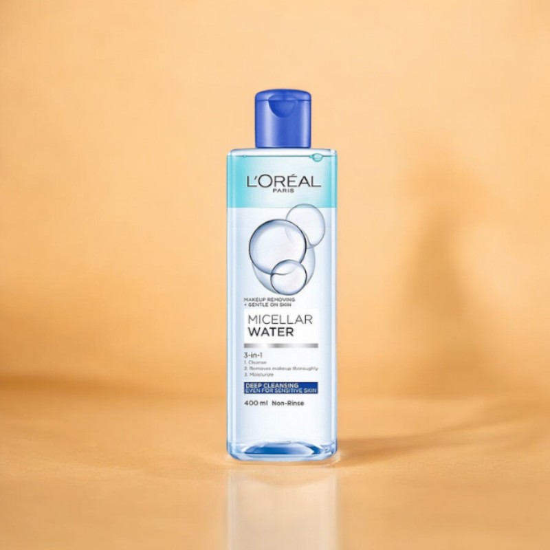 Nước Tẩy Trang L'oreal Paris Micellar Water Deep Cleansing Màu Xanh 400ml