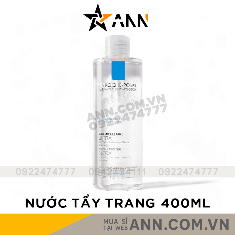 Thiết kế chai 400ml thân trong suốt, dễ quan sát lượng dung dịch còn lại