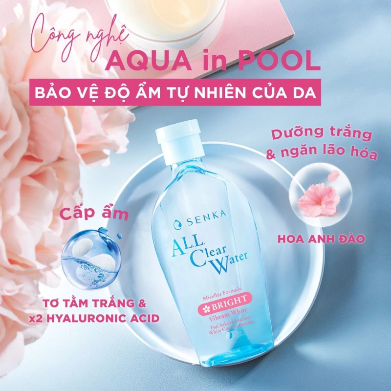 Hình giới thiệu công nghệ Aqua in Pool và các chi tiết nổi bật của dòng Bright