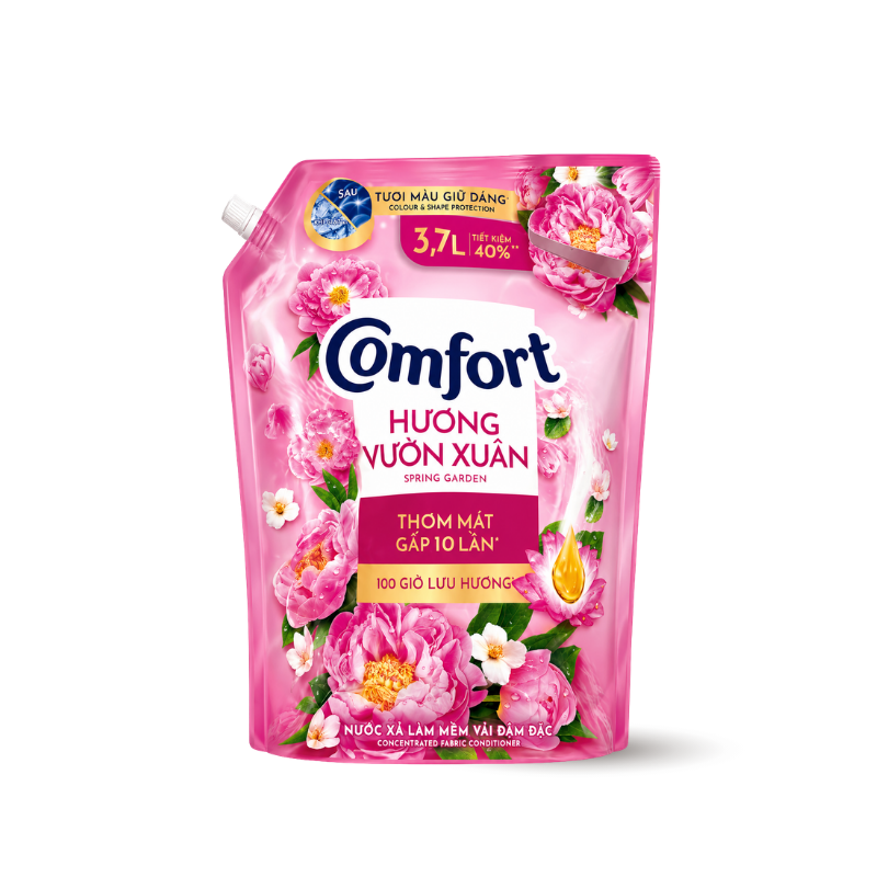 Khám phá Nước Xả Vải COMFORT Hương Vườn Xuân 100 Giờ Lưu Hương 3,7 Lít - Túi Hồng thuộc nhóm COMFORT