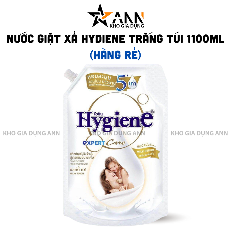Nước Xả Vải Hygiene Expert Care 1100ml Hương Hoa Mẫu Đơn Túi Đen / Milk Serum Túi Trắng
