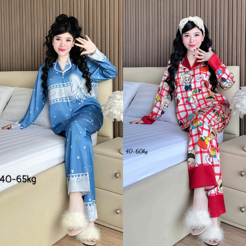Hai phiên bản họa tiết nổi bật của set áo cài nút quần dài
