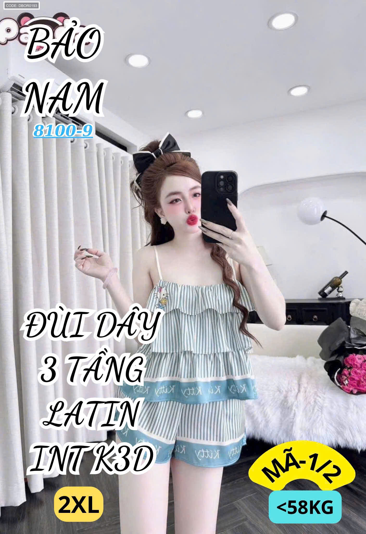 Hình minh họa phiên bản size 2X trên ảnh sản phẩm