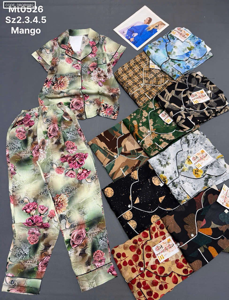 Tổng quan nhiều mẫu họa tiết của dòng pijama Mango