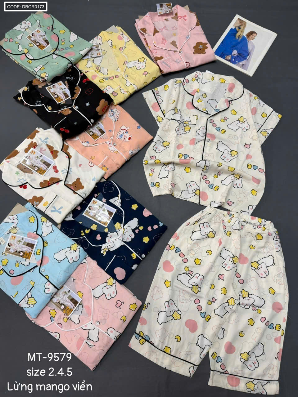 Nhiều màu và họa tiết của bộ pijama quần lửng