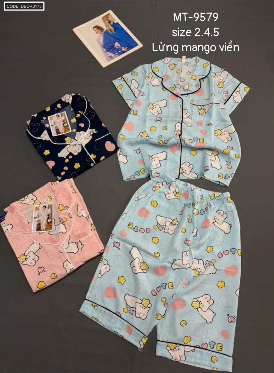 Mẫu xanh nhạt kèm thông tin size 2, 4, 5