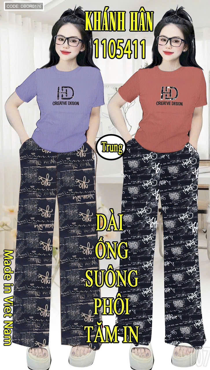 Gợi ý form mặc và size Trung của mẫu bộ