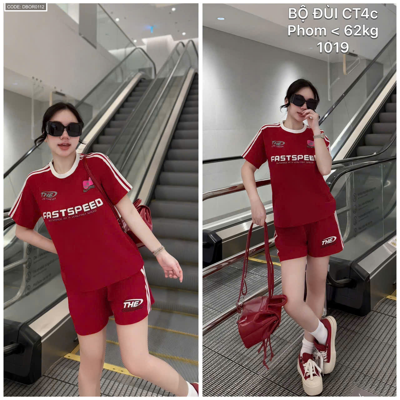 Tông đỏ nổi bật, phù hợp phong cách năng động hằng ngày.