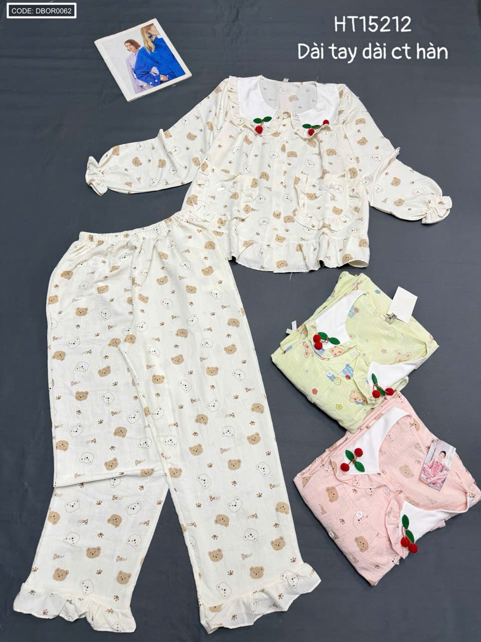 Mẫu đồ bộ freesize với dáng mặc nhà gọn gàng, dễ chọn