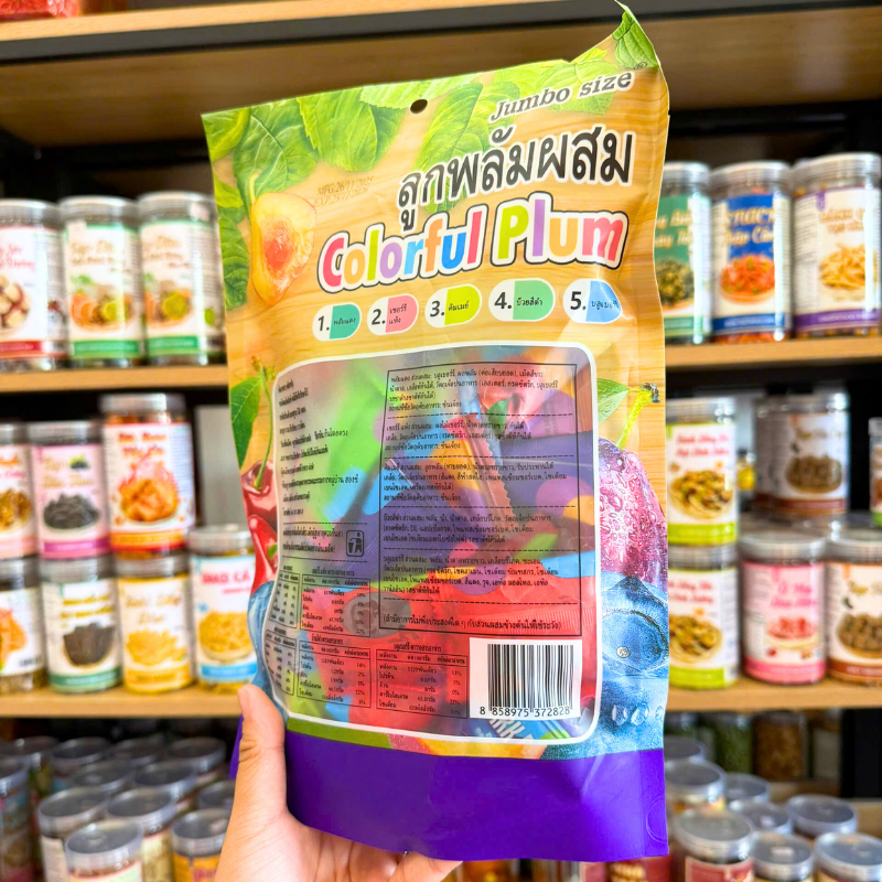 Ô Mai Mix Plum Cầu Vòng Thái Jumbo Size Colorful Plum 408g