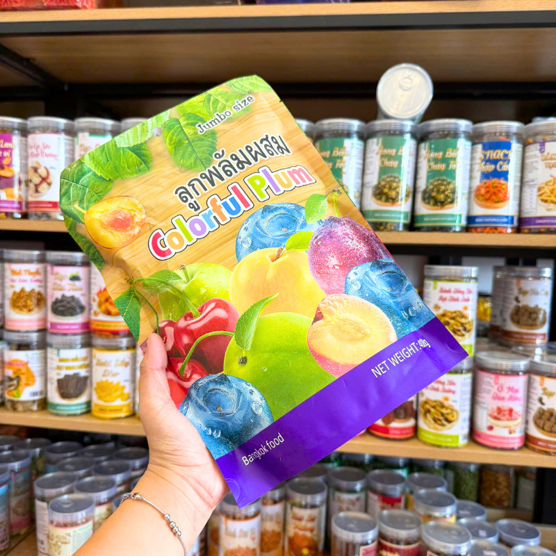 Ô Mai Mix Plum Cầu Vòng Thái Jumbo Size Colorful Plum 408g