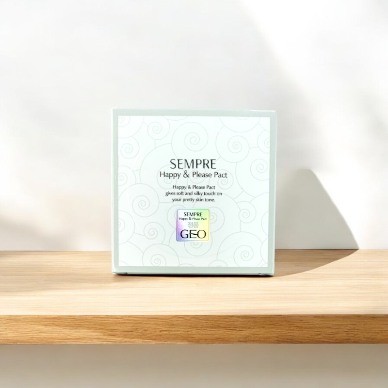 Phấn phủ nén Sempre GEO Happy & Please Pact 22g Tone 1