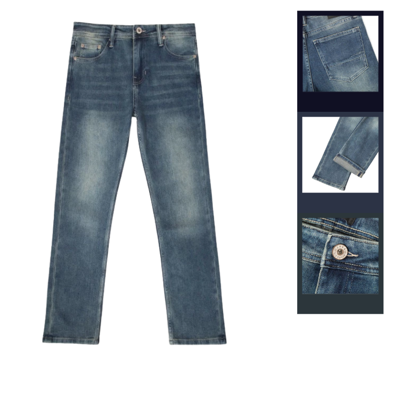 Quần Jean Dài Nam Form Slim-fit Old Sailor 7162