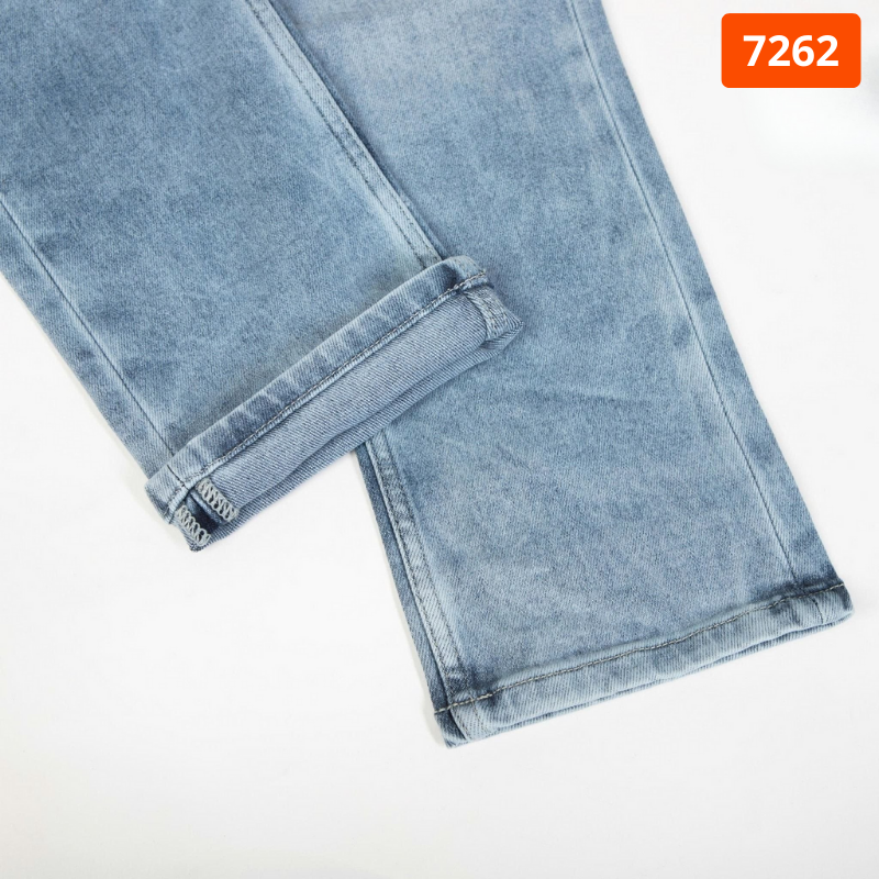 Quần jean dài nam slim fit Old Sailor 7262 màu xanh wash nhạt