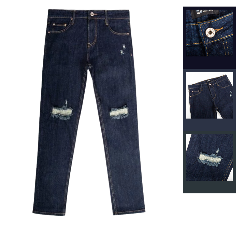 Khám phá Quần Jeans Dài Nam Osl Aeroflex Deep-Black 95cm Jeans - 6872 thuộc nhóm quần jean dài nam