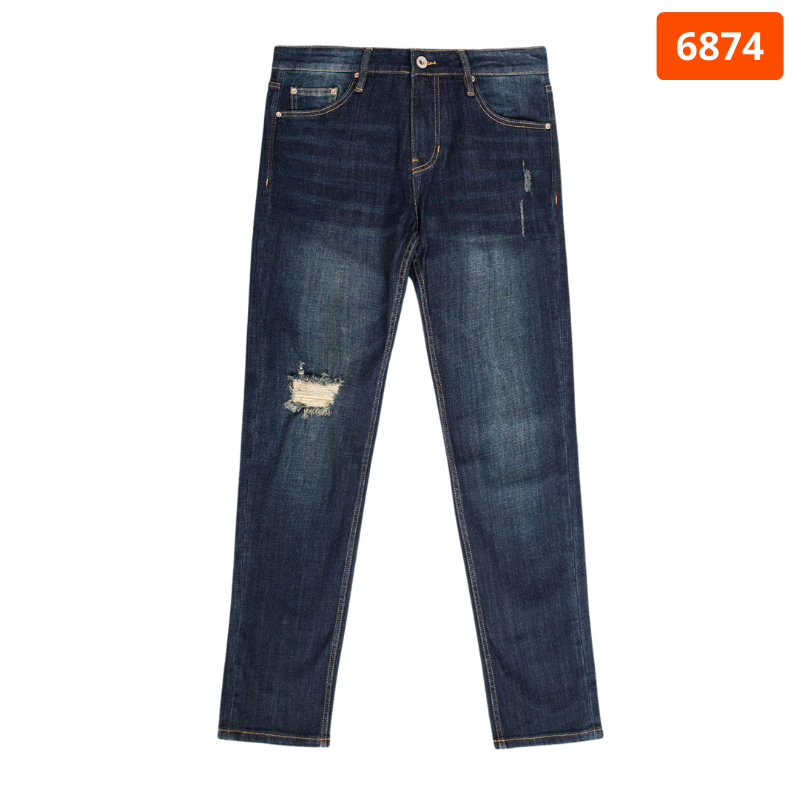 Quần Jeans Dài Nam Osl Aeroflex Deep-Black 95cm Slimfit - 6874