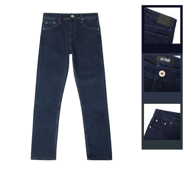 Quần Jeans Dài Nam Osl Aeroflex Deep-Black 95cm Jeans - 7158 phù hợp để tham khảo khi chọn quần jean dài nam
