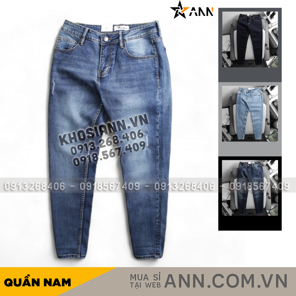 Tổng quan các mẫu màu denim của quần
