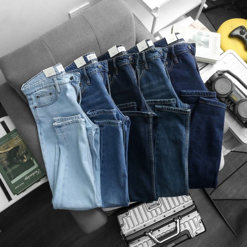 Nhiều tông màu xanh jean trong cùng dòng sản phẩm