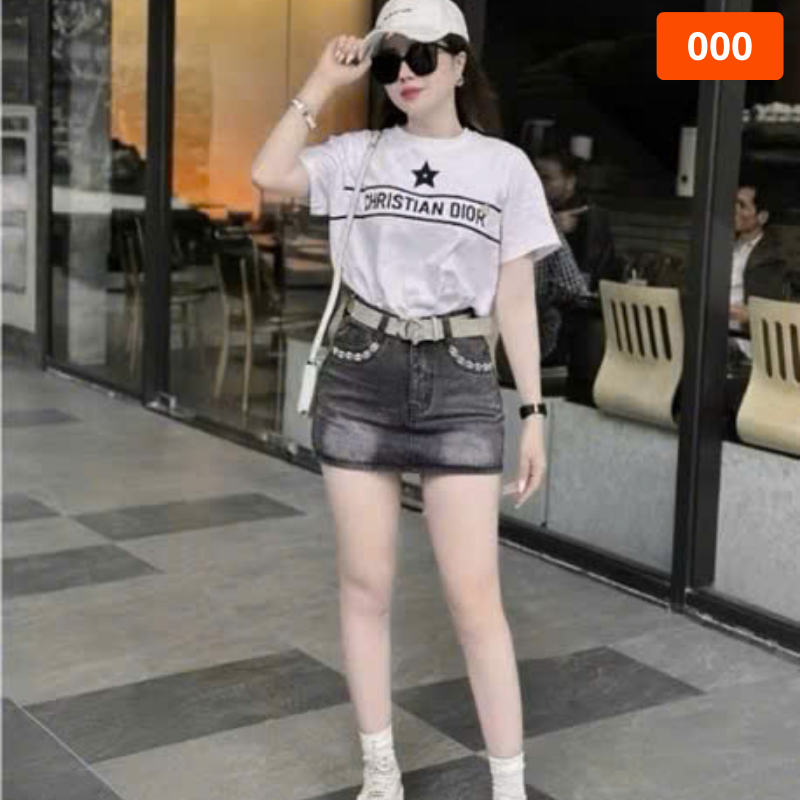 Ví dụ phối cùng sneaker/sandal cho phong cách năng động