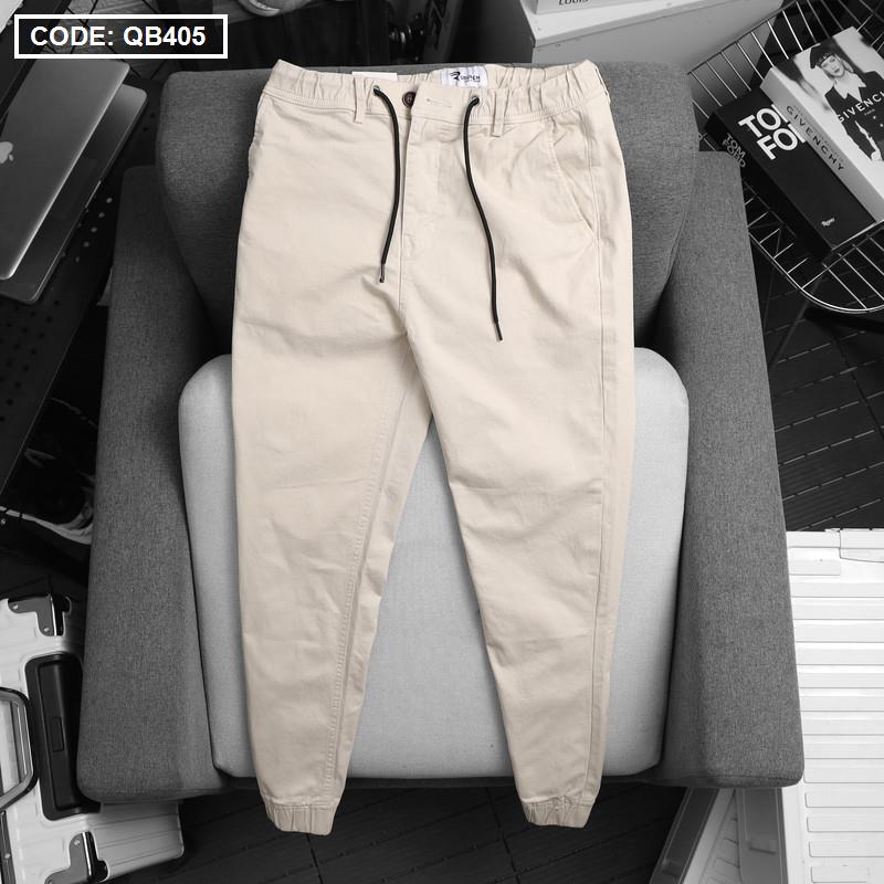 Quần Jogger Kaki Nam Phối Dây Rút Có Size 3XL