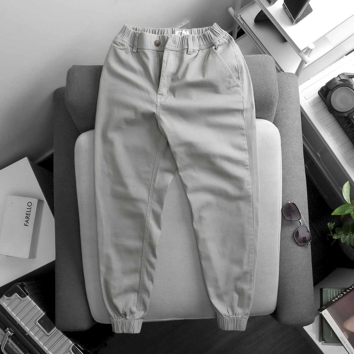 Quần Jogger Kaki Nam Rurumen Cao Cấp