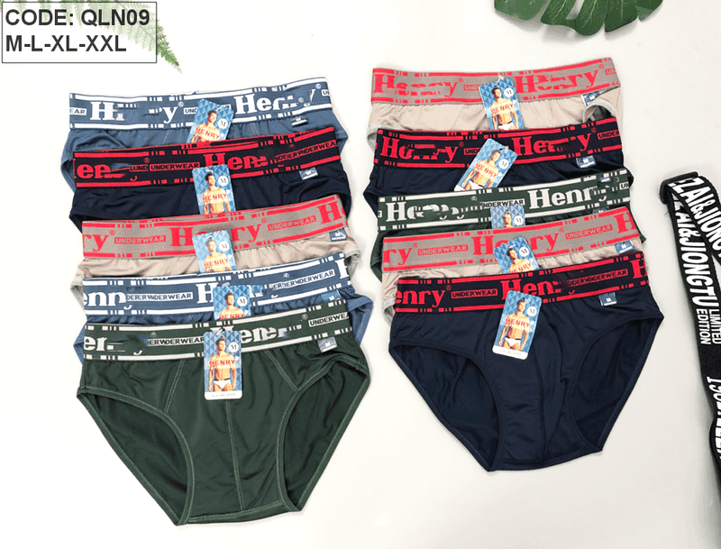 Quần Lót Nam Boxer Thun Cotton QLN09 Lố 10 Cái Size M-XXL