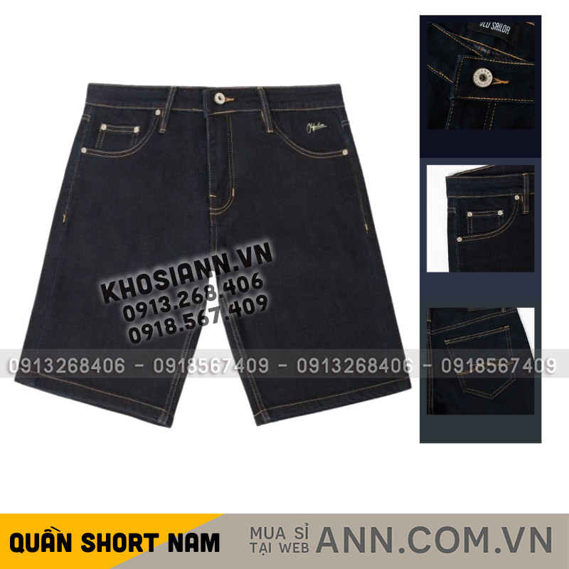 Dáng quần short nam cơ bản nhìn ở mặt trước