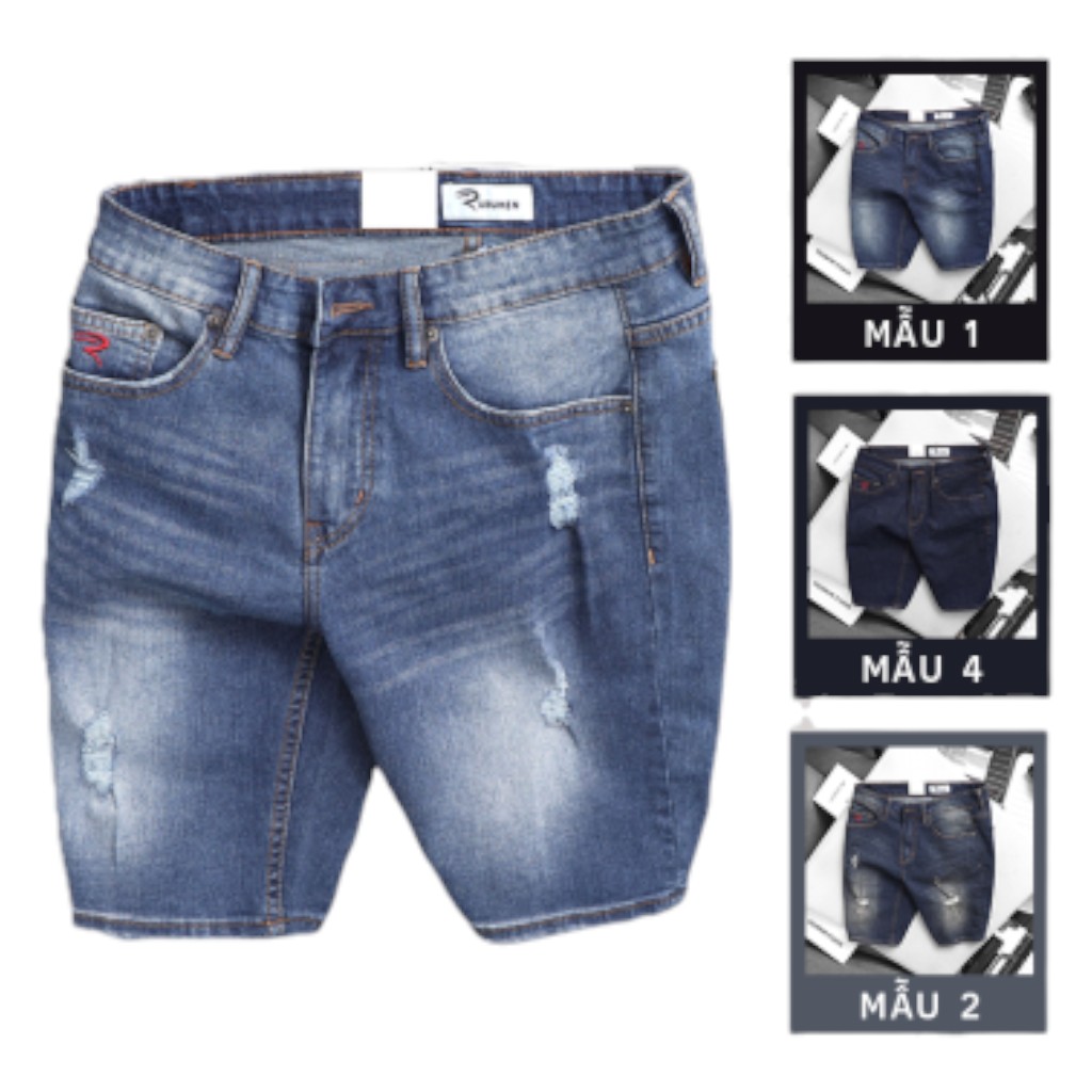 Quần Short Jeans Nam Cao Cấp Slim Fit Thêu Logo phù hợp để tham khảo khi chọn Thời trang nam