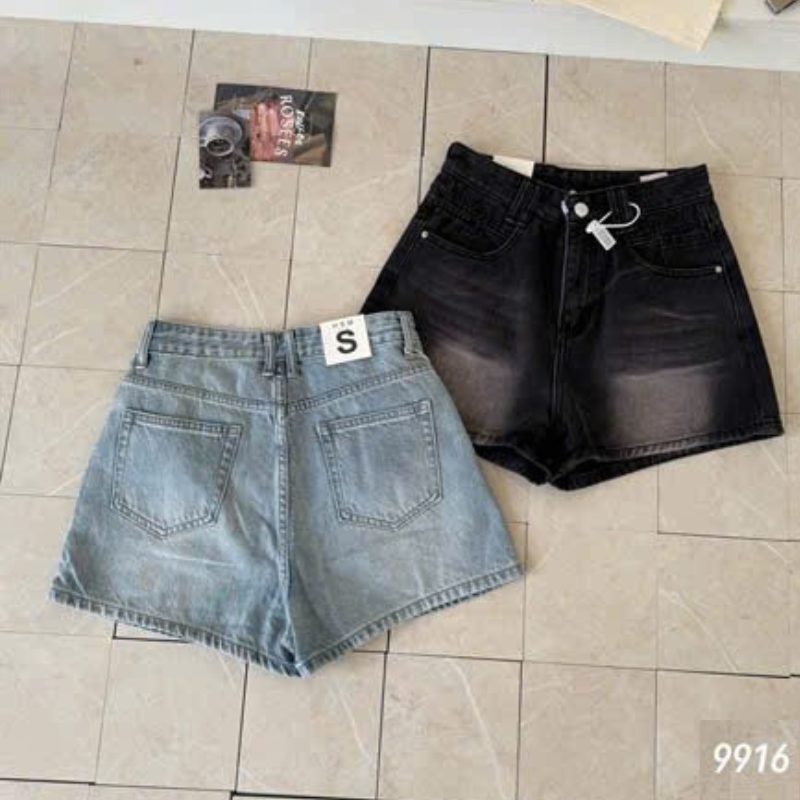 Quần Short Jean Trơn Nữ Không Co Giãn Đứng Form Chuẩn Mặc Cực Xinh phù hợp để tham khảo khi chọn quần nữ